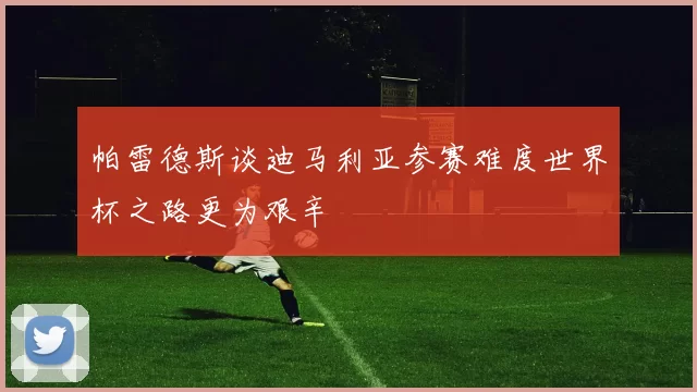 帕雷德斯谈迪马利亚参赛难度世界杯之路更为艰辛